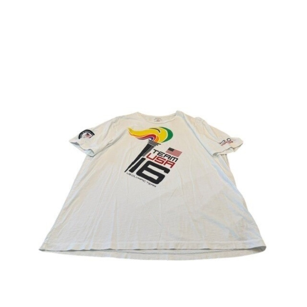 Polo Ralph Lauren Womens Team USA 2016 Olympic Games T-Shirt White Torch XL